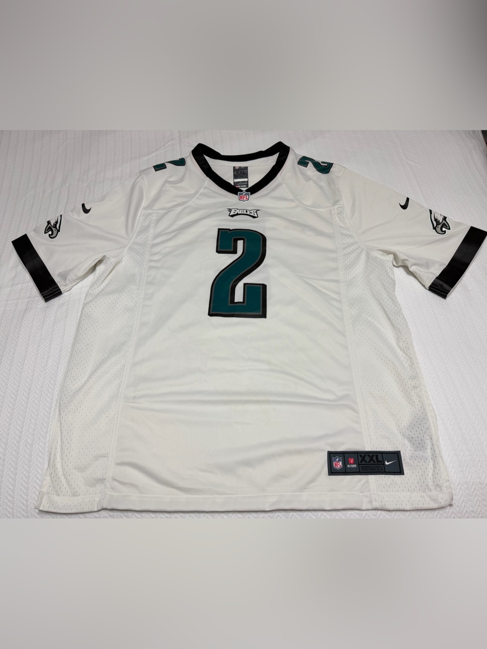 Authentic Darius Slay Mens 2XL White Philadelphia Eagles Nike NFL Jersey